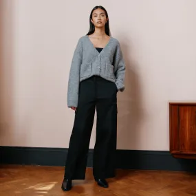 Black Cargo Trousers