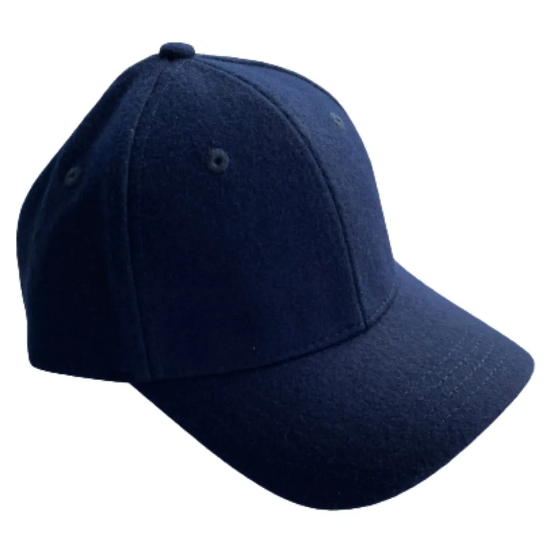 Blue Wool Luxury Ball Cap