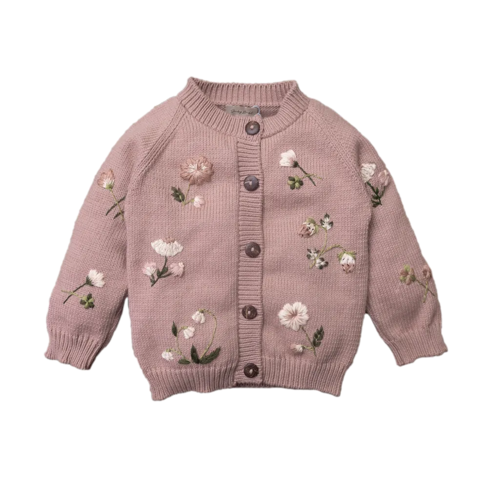Botanical cardigan (Cotton) - Dahlia