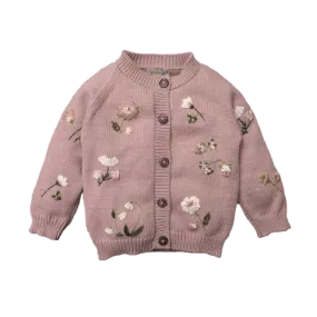 Botanical cardigan (Cotton) - Dahlia
