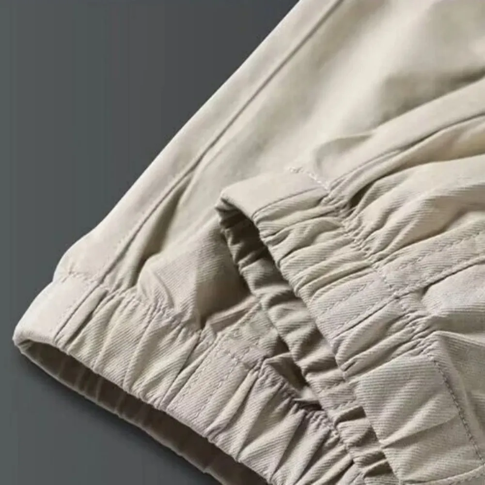 Cargo trousers for men - Casual jogging trousers with pockets, elasticated drawstring