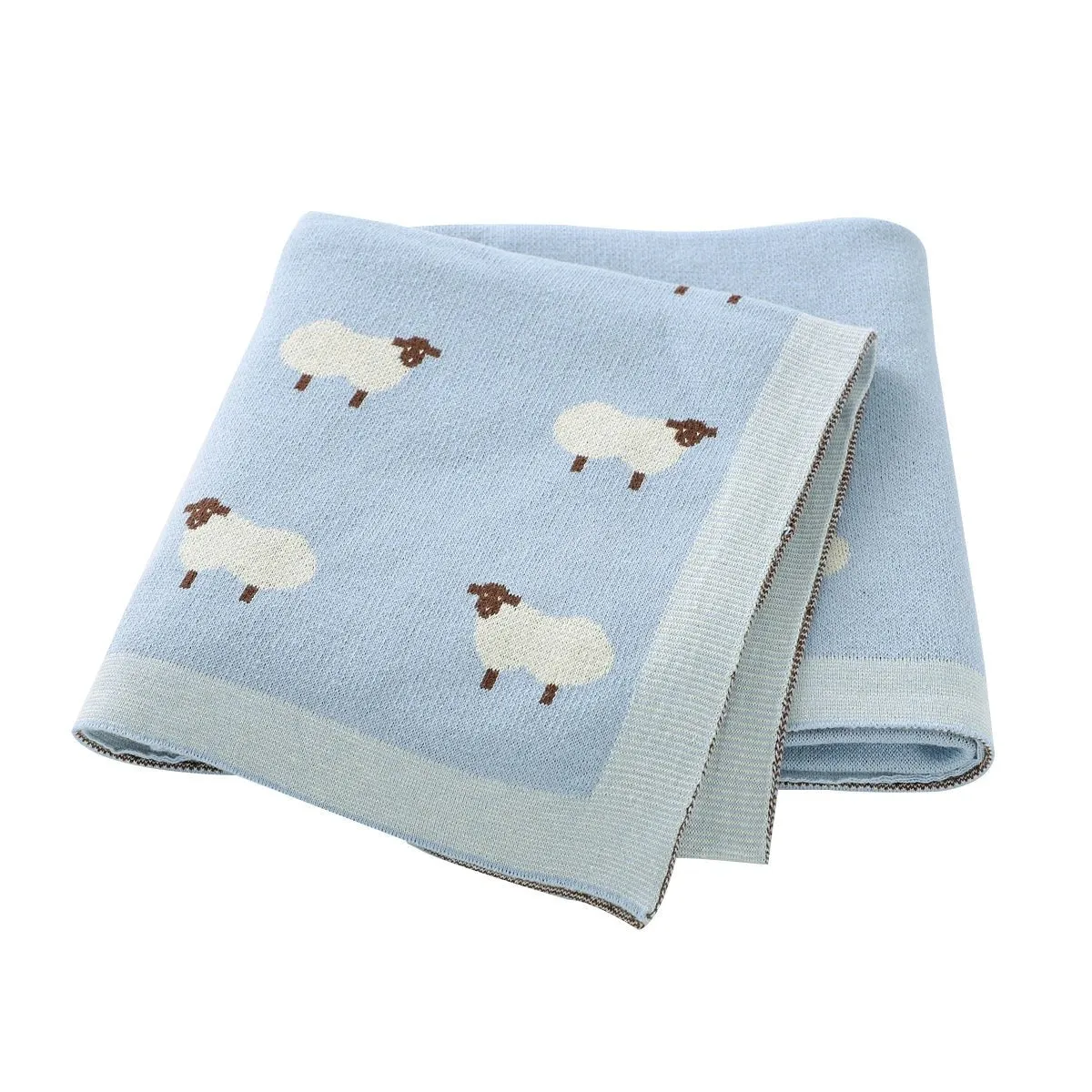 Cartoon Alpaca Baby Blanket