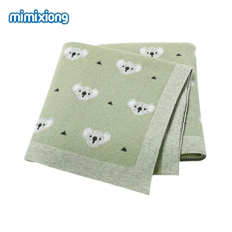 Cartoon Alpaca Baby Blanket