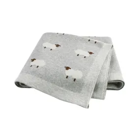 Cartoon Alpaca Baby Blanket
