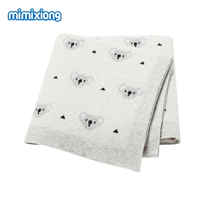 Cartoon Alpaca Baby Blanket