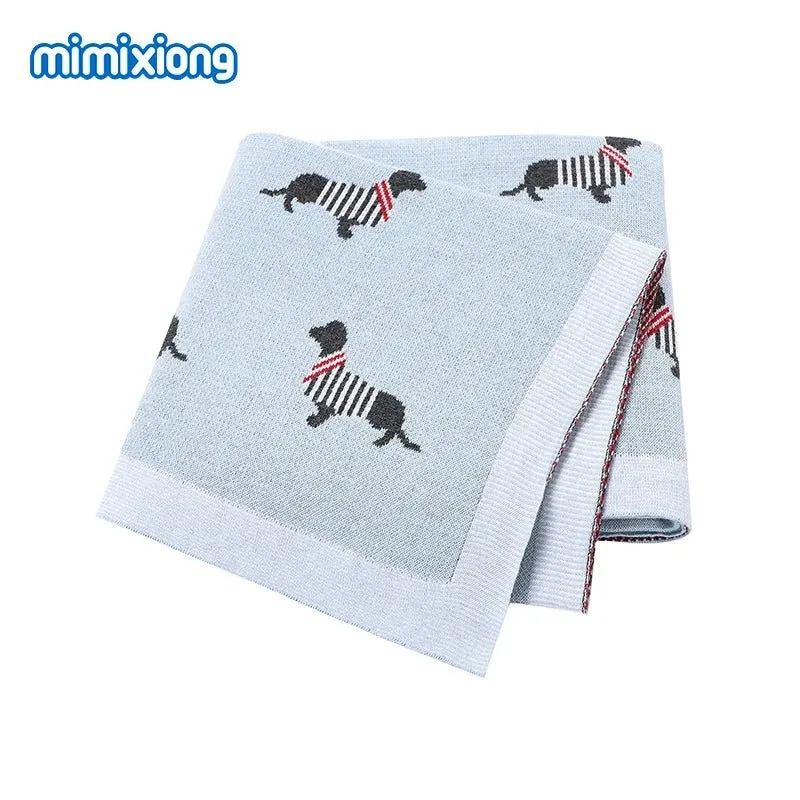 Cartoon Alpaca Baby Blanket