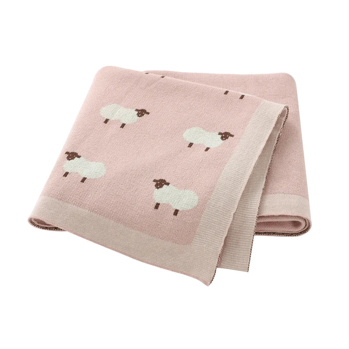 Cartoon Alpaca Baby Blanket