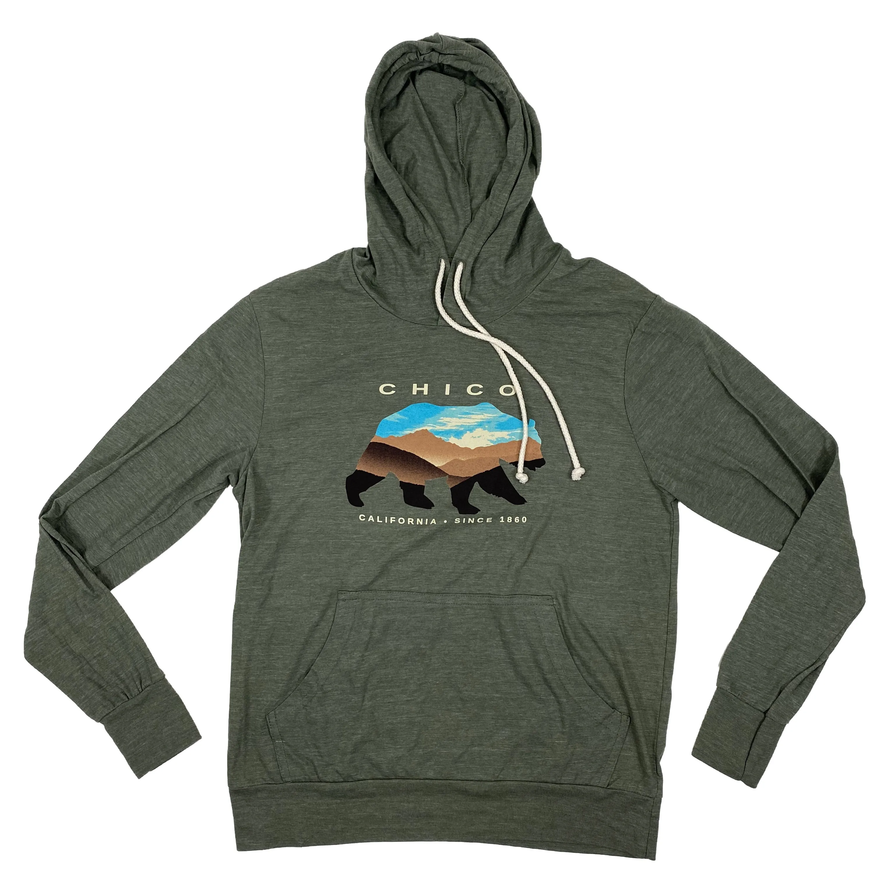 Chico Keenness Bear - Hooded Long Sleeve T-Shirt