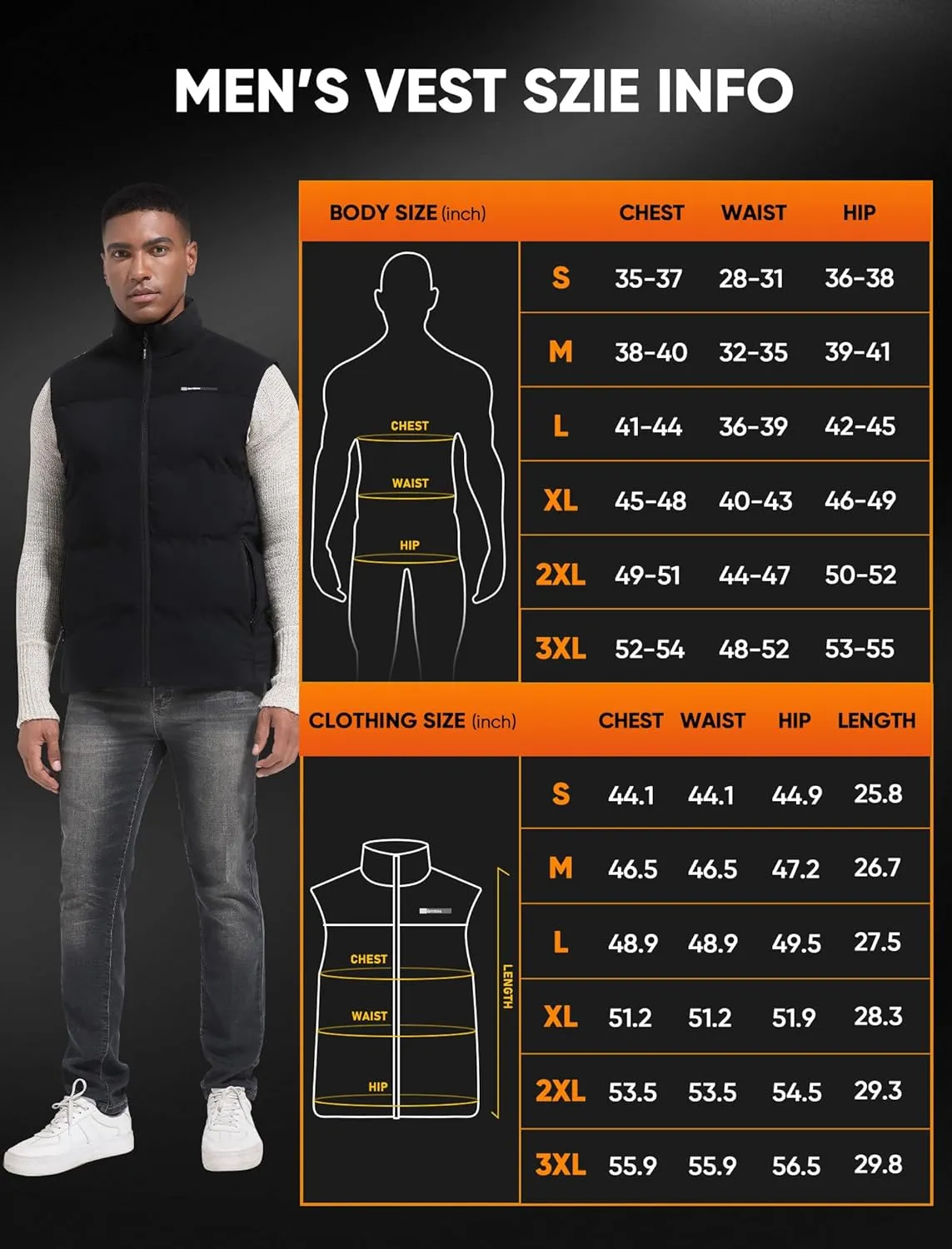 Classic Heated Vest for Men -