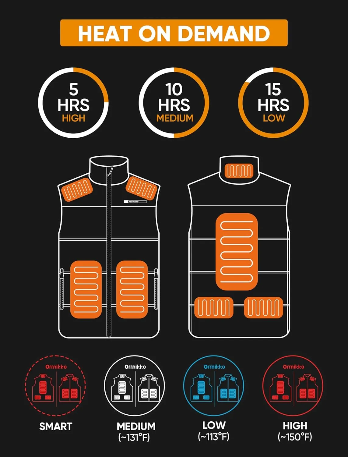 Classic Heated Vest for Men -