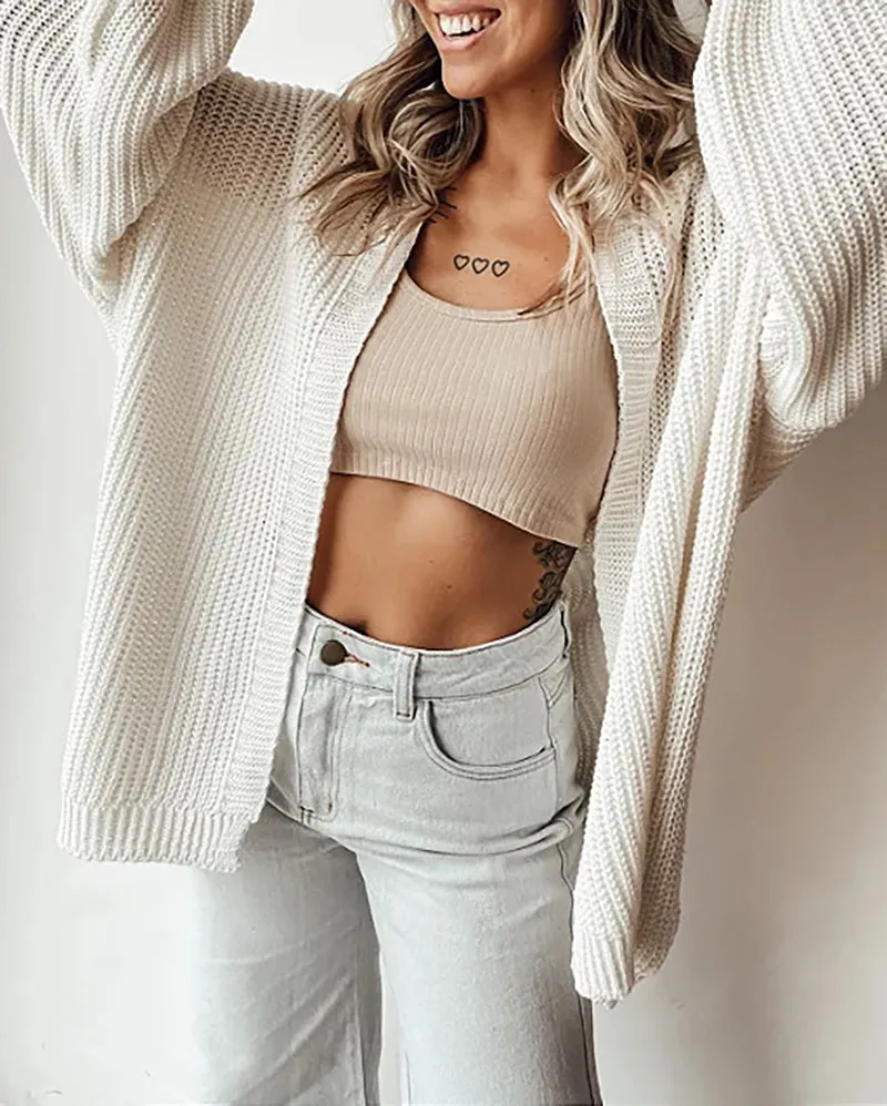 Cozy Oversized Knitted Cardigan Sweater