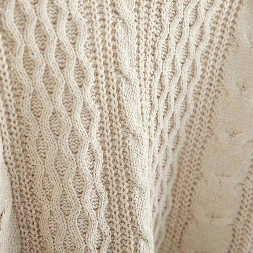 Cozy Round Neck Knitted Pullover Sweater