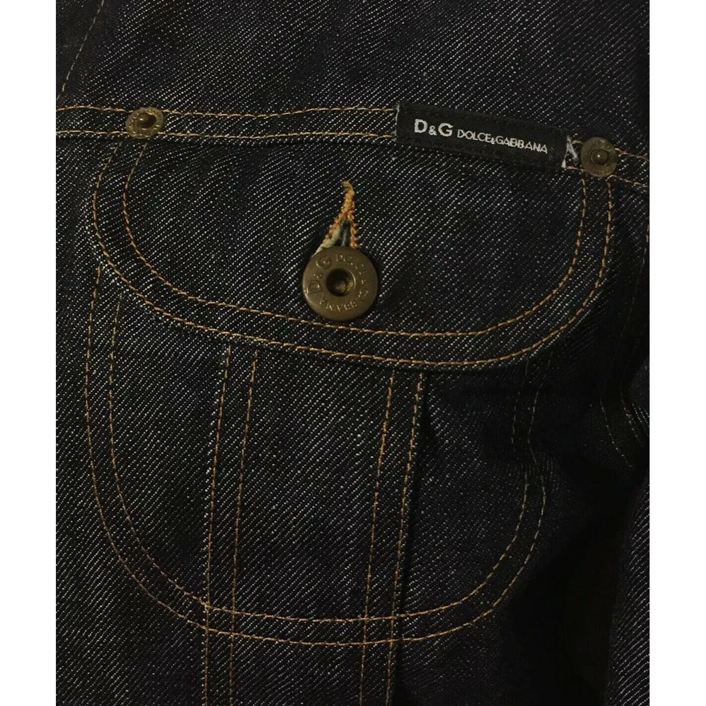 Dolce & Gabbana denim & leopard print jacket