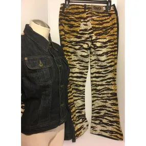 Dolce & Gabbana denim & leopard print jacket