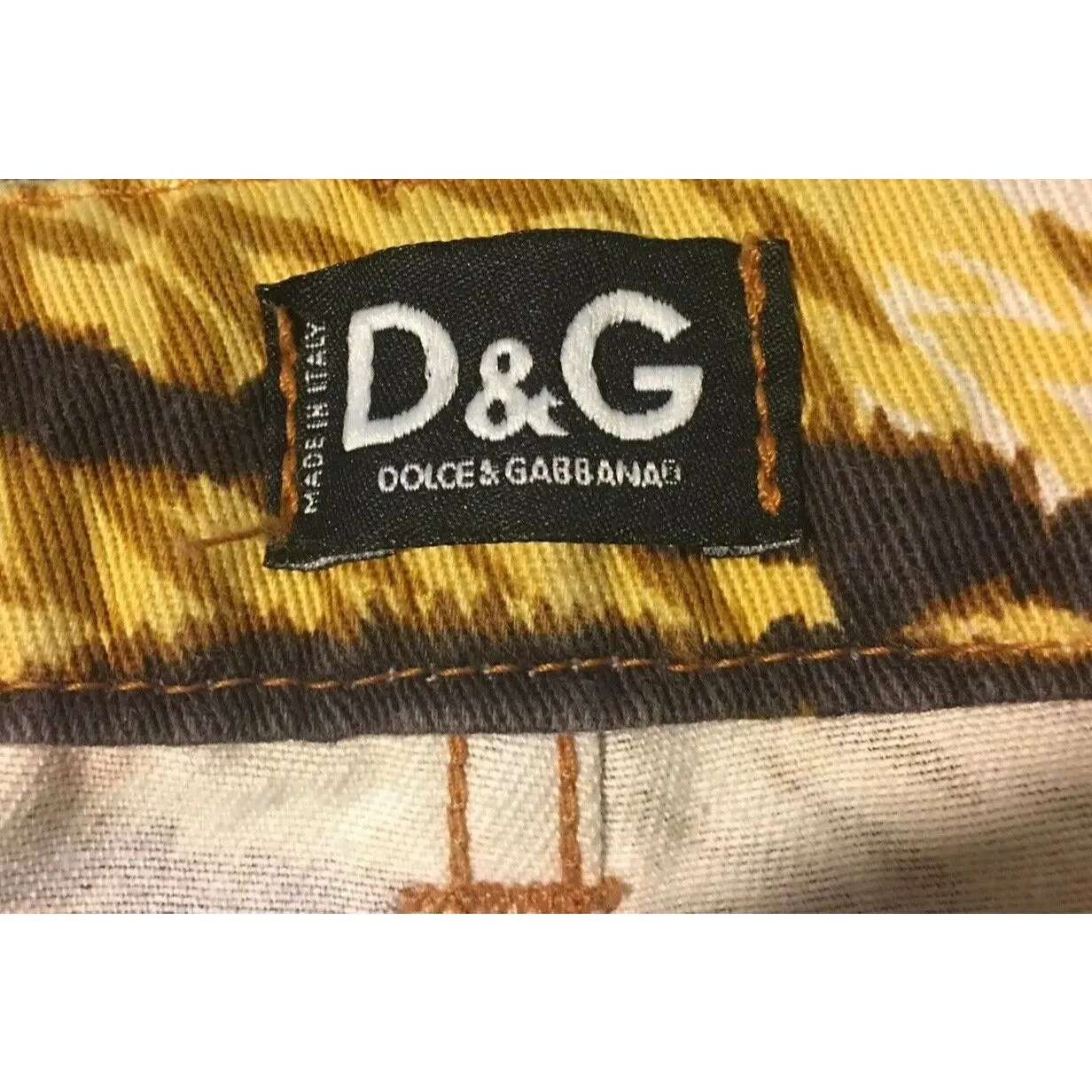 Dolce & Gabbana denim & leopard print jacket