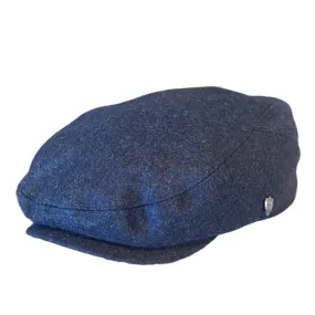 Donegal Navy Wool-Poly Cheesecutter