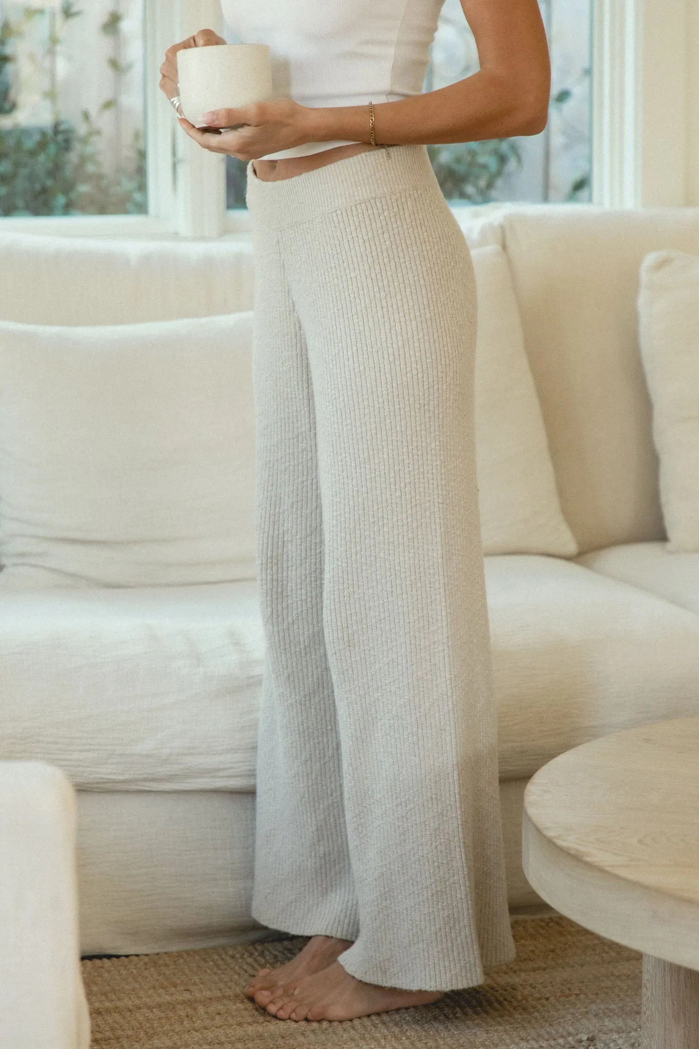 Grey Skies Knit Pants