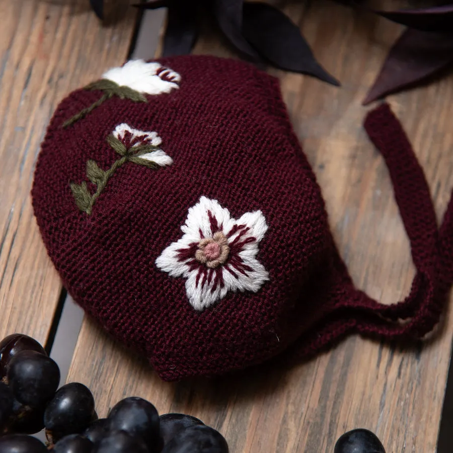 Hellebores bonnet - Grape