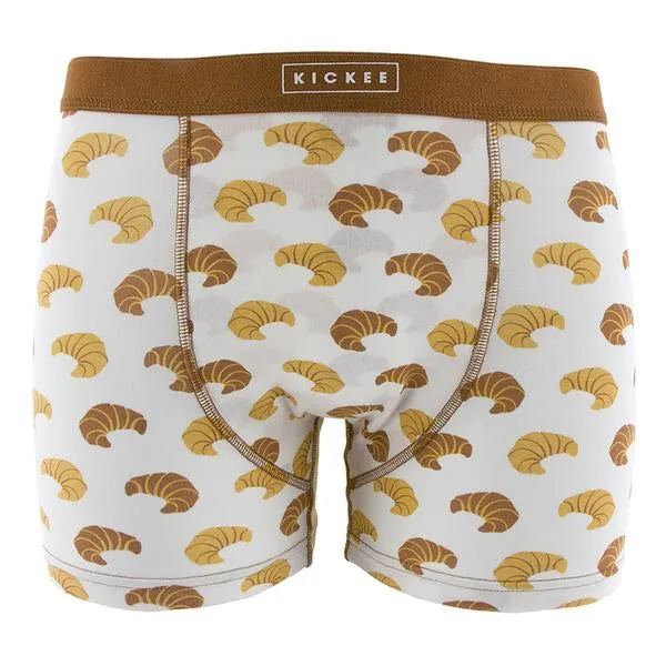 KicKee Pants Men's Boxer Brief - Natural Croissants