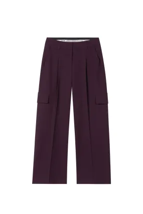 LUISA CERANO Burgundy Cargo Trouser