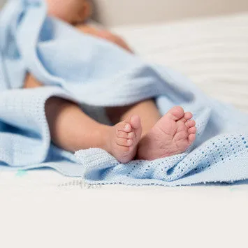 Lulujo Baby™  Blue Cellular Blanket by Mary Meyer