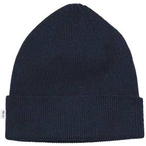 Niko Merino Wool Beanie - Navy Blue