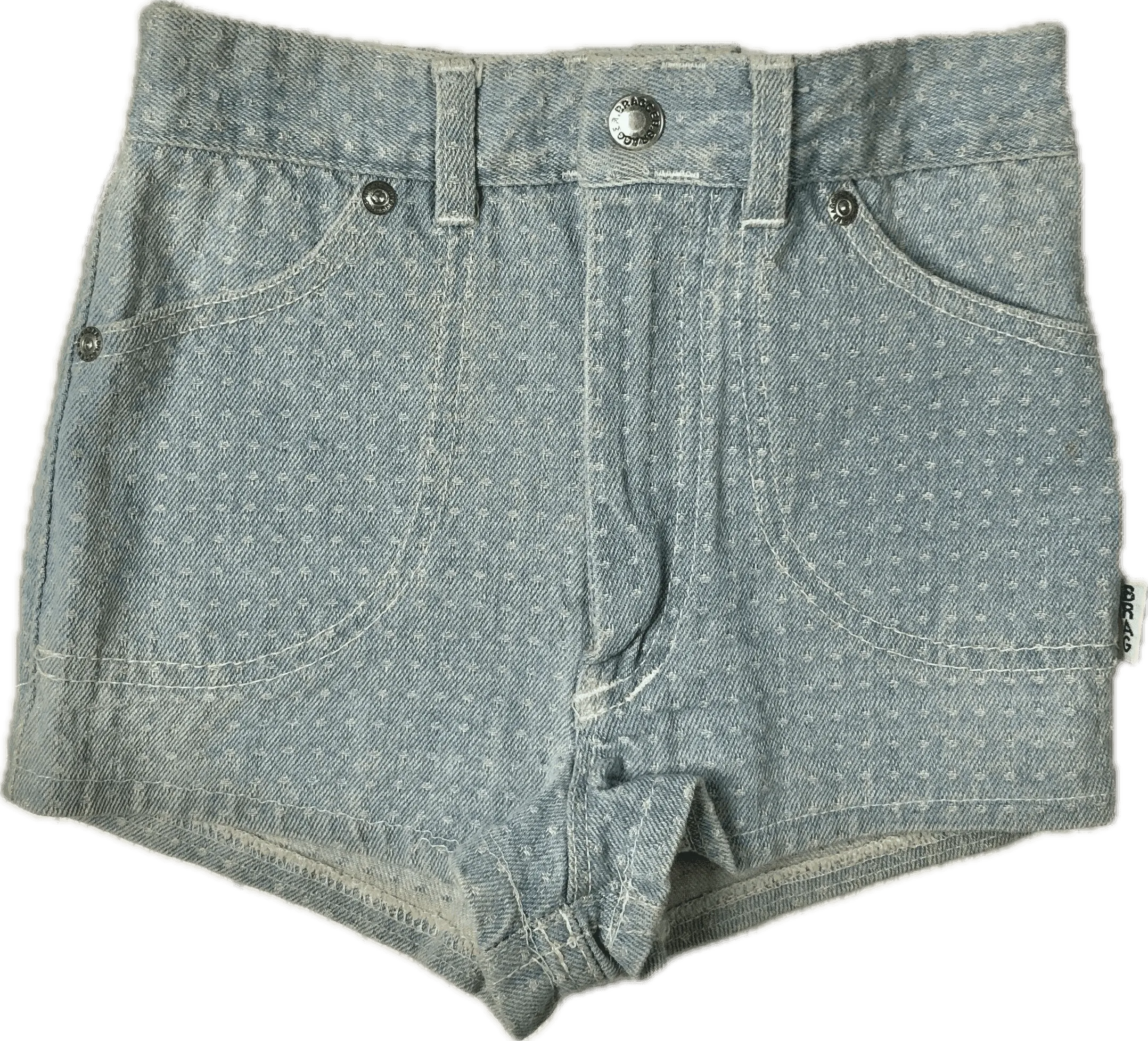 NWT- Braggers Australian Made Denim Kids 1980's Shorts- Size 6
