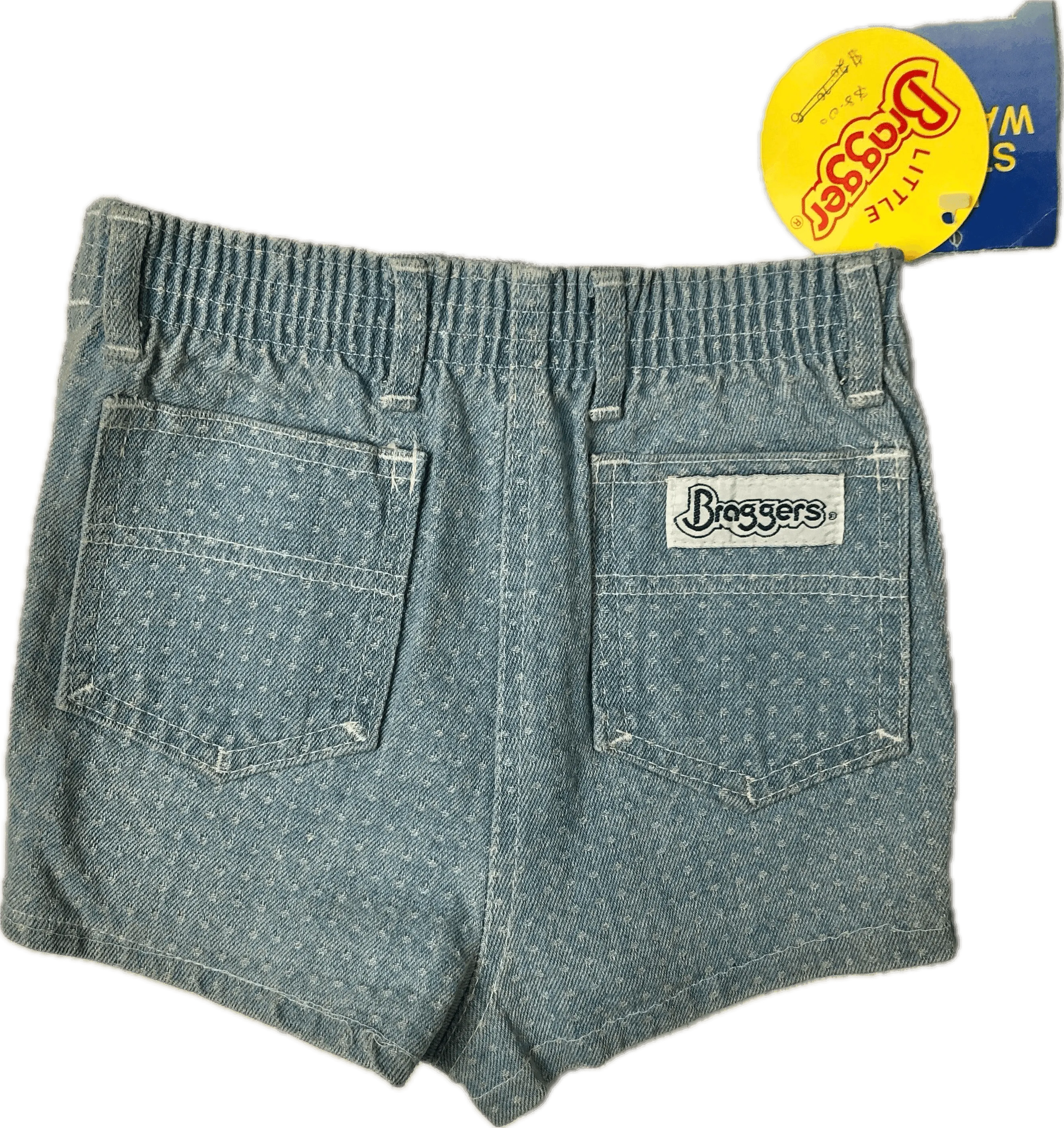 NWT- Braggers Australian Made Denim Kids 1980's Shorts- Size 6