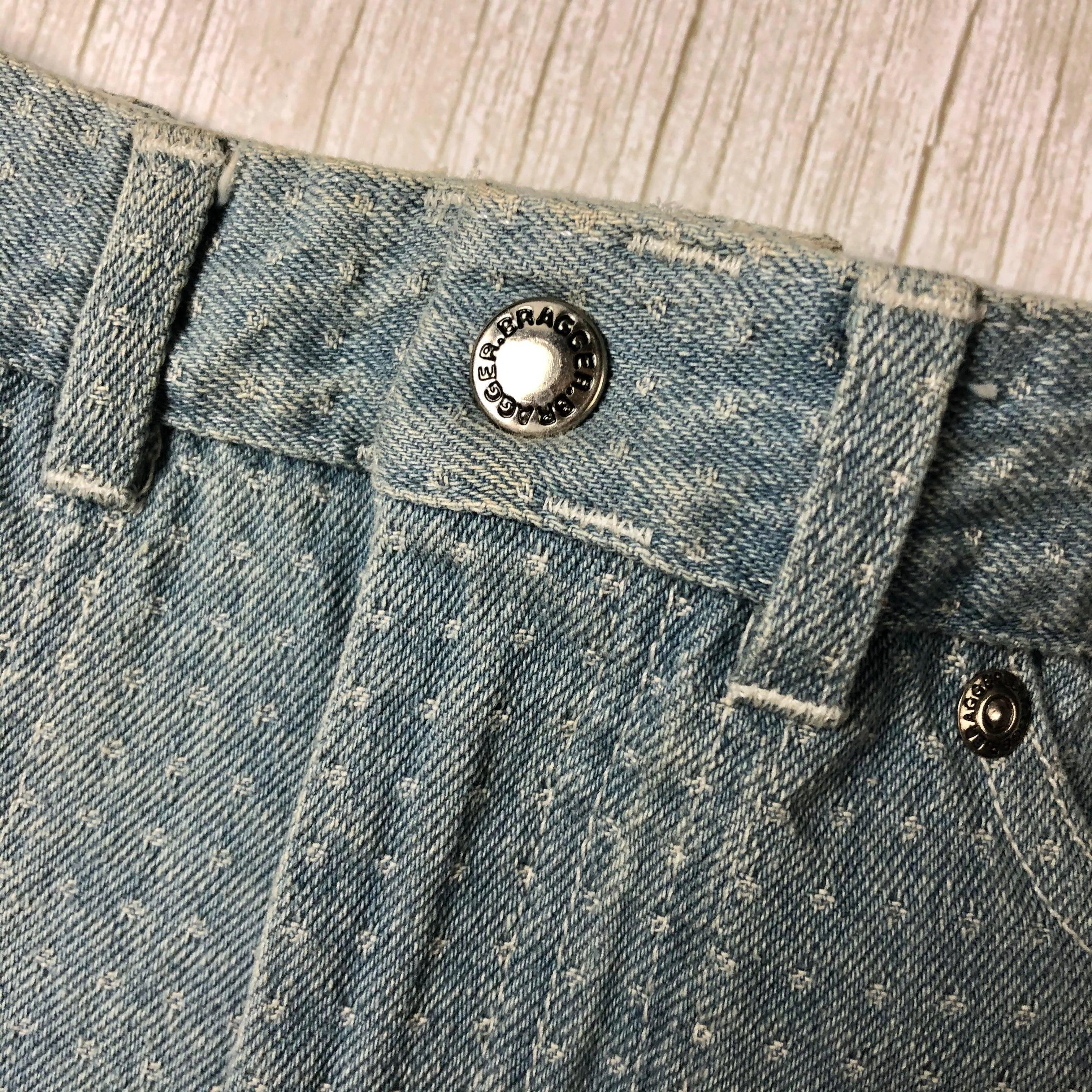 NWT- Braggers Australian Made Denim Kids 1980's Shorts- Size 6