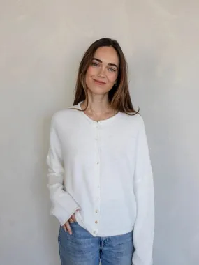Piper Cardigan- White