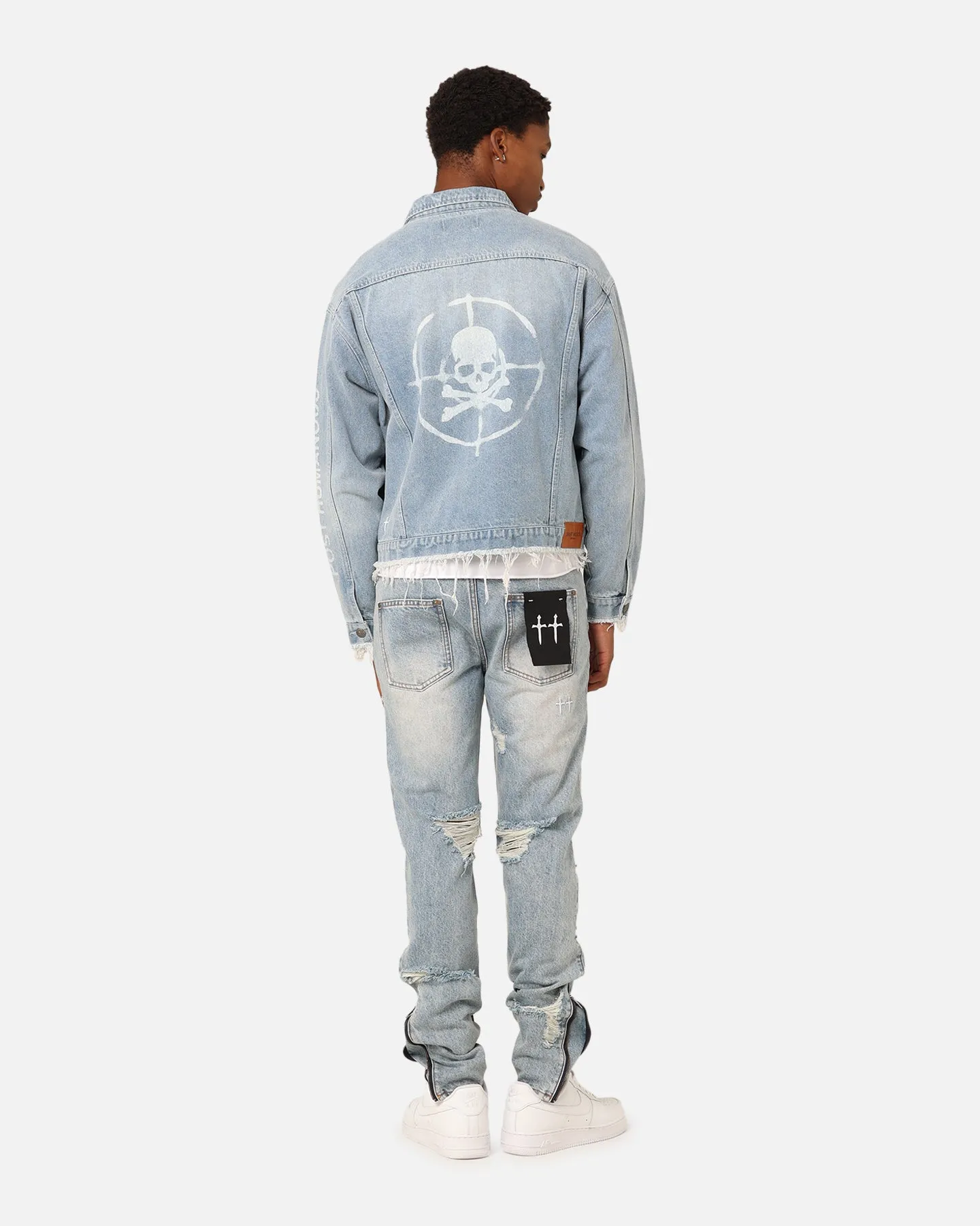 Saint Morta Post Humanous Denim Jacket Blue Wash