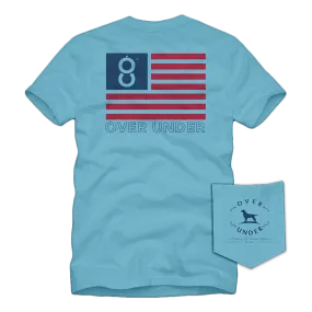 S/S Double Barrel American Tee Beachwash