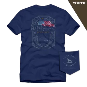 S/S Youth Pledge of Allegiance T-Shirt Navy