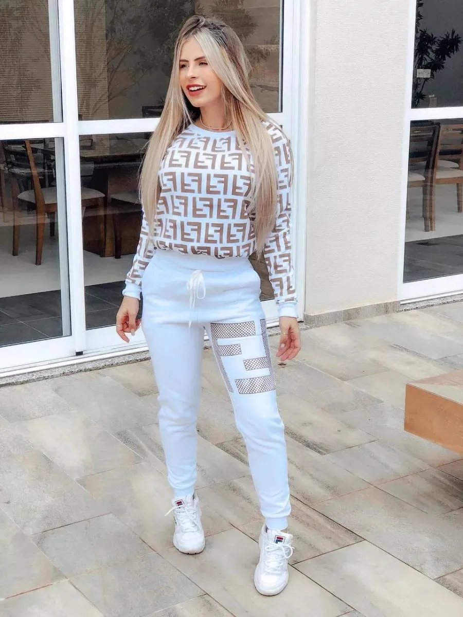 Sweatshirt&Trousers Labyrinth Printed 2Pcs