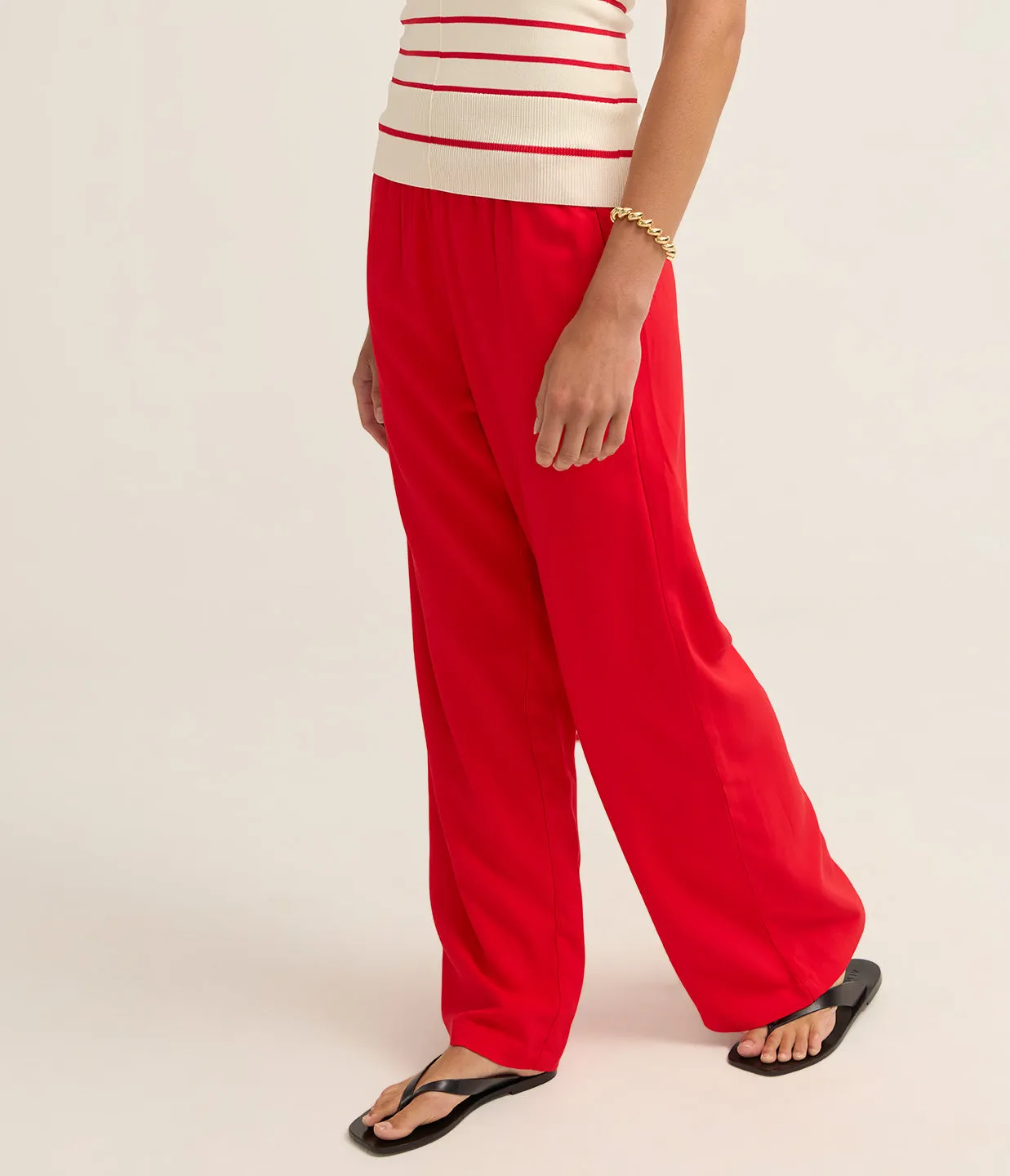 The Monaco Pant in Apple Red