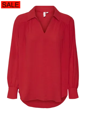 VMRYE L/S TOP WVN BTQ GA