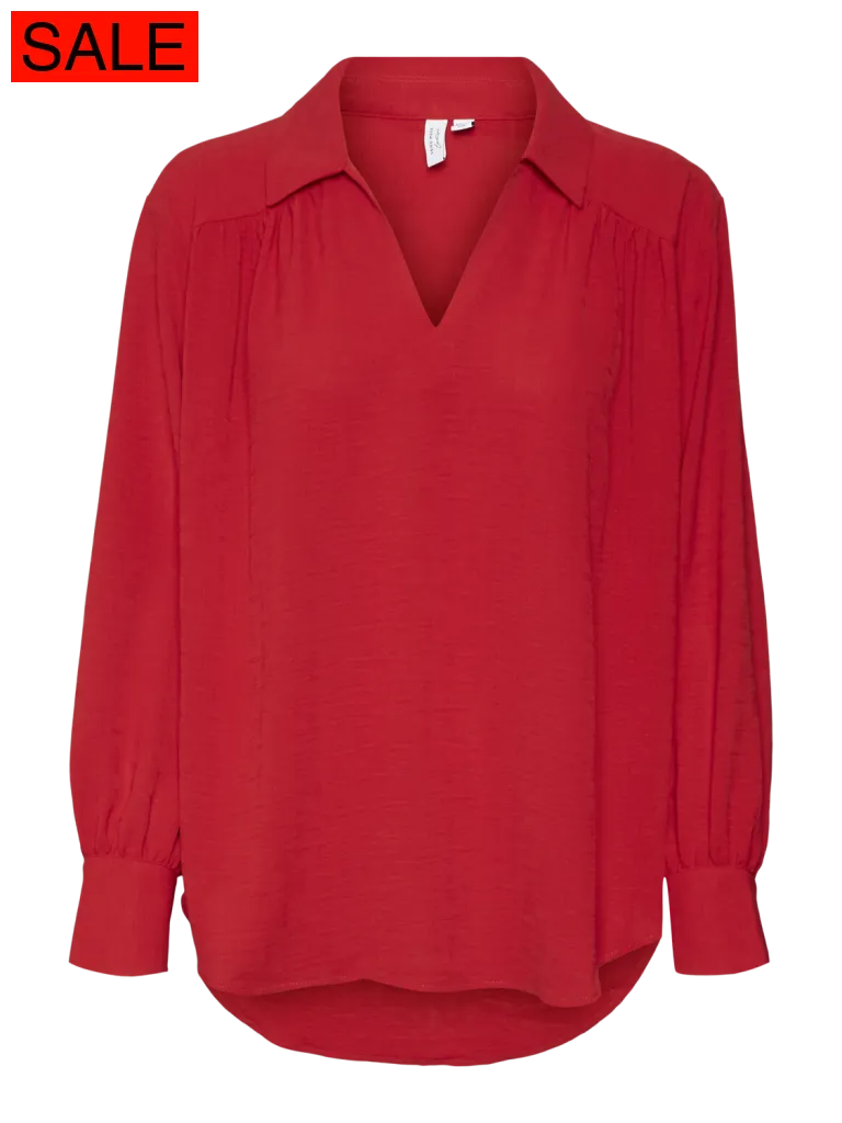 VMRYE L/S TOP WVN BTQ GA